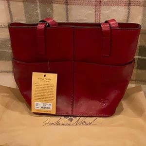 Patricia Nash Ascot tote in red
